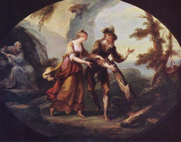 Angelica Kauffmann Miranda and Ferdinand in The Tempest oil painting picture